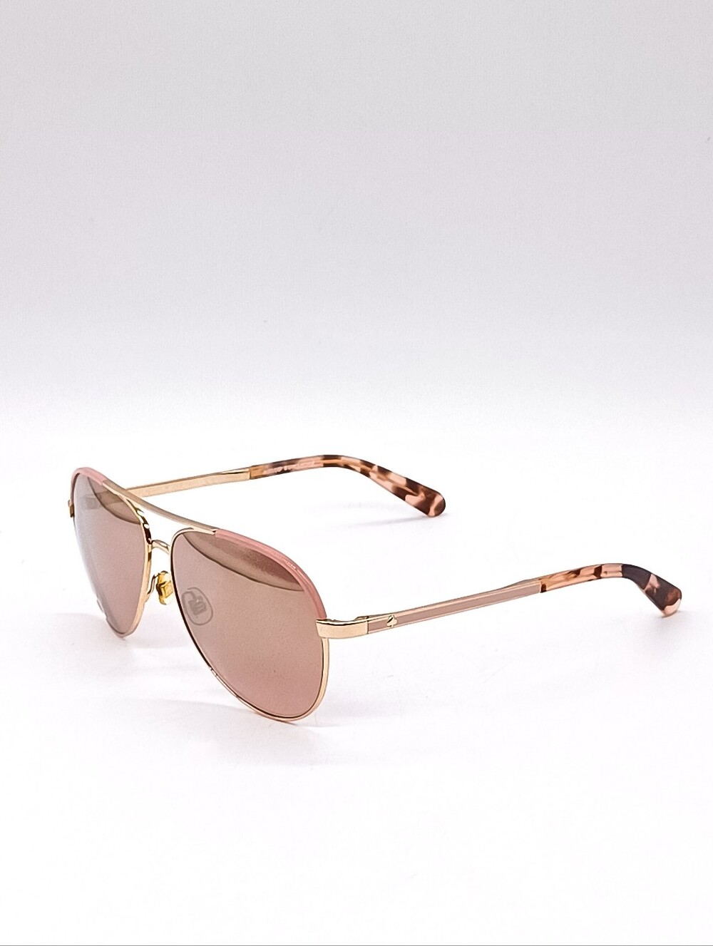 New Kate Spade New York 100% UV Protection Varese RoseGold Aviator Sunglasses - Picture 8 of 11